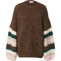 Kamila Šikl Pullover bege / castanho / verde / cor-de-rosa
