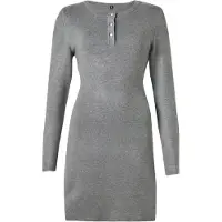 ONLY Vestido de malha cinzento