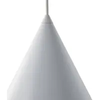 TK Lighting Candeeiro suspenso Cono, branco, Ø 19 cm, aço, chama única