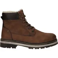 Mustang Bota com atacadores 'Merem' conhaque / castanho escuro