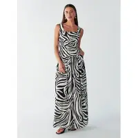 BWLDR Vestido 'SAFIA ' preto / branco