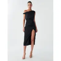 BWLDR Vestido 'ASH MIDI DRESS' preto