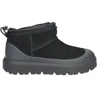 Ugg para homem. 1174196 Classic Ultra Mini Weather Hybrid Leather Booties Preto (45), Plano, Nubuck, Cordão, Casual