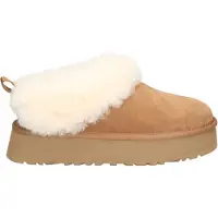 Ugg para mulher. 1171393 Botins Tazzelle em pele castanha (40), Couro, Marrom, Plano, Nenhum, Casual