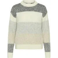 Kaffe Pullover 'Neve' bege / creme / cinzento claro / cinzento escuro / branco lã