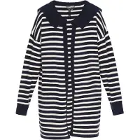 Dreimaster Casaco de malha navy / branco