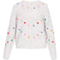 Mymo Pullover azul ganga / cinzento claro / verde / laranja / cor-de-rosa / vermelho