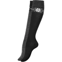 Yenita Meias pelo joelho cinzento / preto / branco