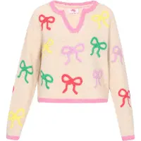 Mymo Pullover bege / aqua / amarelo / cor-de-rosa / vermelho