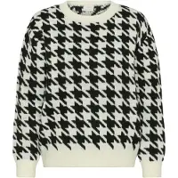 Kaffe Pullover 'Carol' preto / offwhite