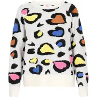 Mymo Pullover azul ganga / amarelo pastel / laranja / cor-de-rosa / preto / offwhite