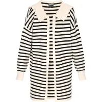 Dreimaster Casaco de malha preto / offwhite
