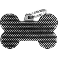 My Family Etiqueta De Identificação Para Animais De Estimação Bronx Xl Rhombus Bone