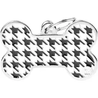 My Family Tag Para Pet Xl Em Formato De Osso