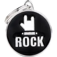 My Family Etiqueta De Identificação Para Animais De Estimação Rock