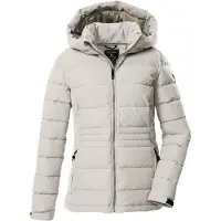 Killtec Casaco outdoor 'KOW 10' cinzento claro / branco