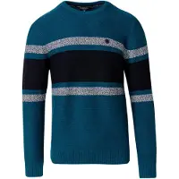 KOROSHI Pullover cinzento / petróleo / preto
