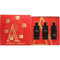 Giorgio Armani Set : Code, Parfum, da uomo, Refillable, 15 ml + Code, Eau De Toilette, da uomo, 15 ml + Code, Eau De Parfum, da uomo, 15 ml
