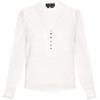 Faina Blusa ouro / prata / branco