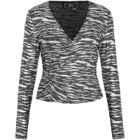 Faina Blusa prata / branco natural