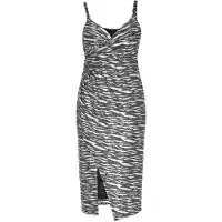 Faina Vestido prata / branco natural
