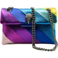 Kurt Geiger para mulher. 4550969109 Mala de ombro Mini Kensington em camurça multicolorida (OSFA), Casual