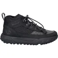 Timberland para menino. TB0A66QG0151 GreenStride Motion 6 sapatos de montanha em pele com atacadores de cano baixo preto (38), Couro, Plano,