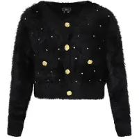Faina Casaco de malha 'Fashion Look' preto