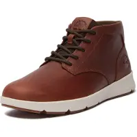 Timberland para homem. TB0A6C7TEM61 Sapatilhas Parker Street em pele castanha de cano médio (40), Couro, Marrom, Plano, Cordão, Casual