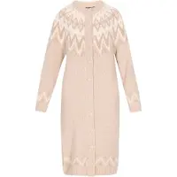 Dreimaster Sobretudo de malha 'Vintage' creme / branco