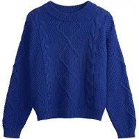 Mela London Pullover azul cobalto