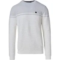 KOROSHI Pullover cinzento claro / offwhite