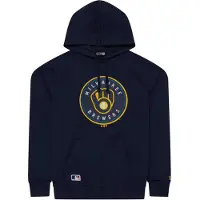 New Era Moletom Com Capuz Mlb Regular Milwaukee Brewers