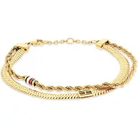 Tommy Hilfiger Double gold-plated Layered Bracciale 2780982