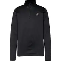 Asics para homem. 2011D369 Camiseta Core LS 1/2 Zip Winter preto (L), Esportivo, Poliéster, Manga comprida