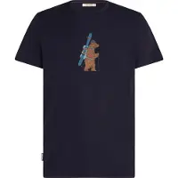 Icebreaker - Vestuário caminhada - M 150 Tech Lite SS Tee Bear Tour Midnight Navy para Homem - Tamanho S