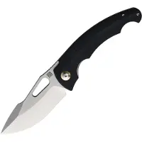 Artisan Navalha Xcellerator, Stonewashed, Black Micarta
