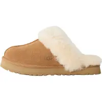 Ugg Sandália 'DISQUETTE' castanho claro / branco lã