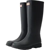 Hunter para mulher. FRU0001251 Botas altas Downpour preta (43), Preto, Plano, Nenhum, Casual