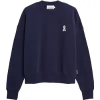 Armedangels Sweatshirt 'ALIZAA' azul escuro / branco
