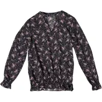 KOROSHI Blusa azul claro / cor-de-rosa / preto
