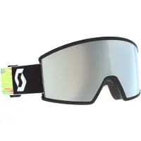 SCOTT - Máscaras ski - Ambit Black/Neon Yellow AMP White Chrome S2 para Unissexo - Preto