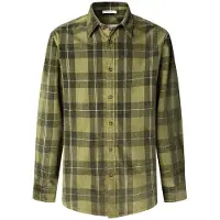 Pepe Jeans para homem. PM3090833 Camisa de rodízio verde (L), Casual, Algodão, Manga comprida