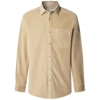 Pepe Jeans para homem. PM3090844 Camisa bege Clayton (L), Casual, Algodão, Manga comprida