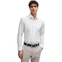 BOSS Camisa 'H-Hank' branco