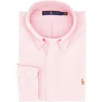 Ralph Lauren Camisa azul / castanho / cor-de-rosa / branco
