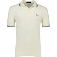 Fred perry Camisa 'Polo beige/azul-negro twin tipped shirt' bege