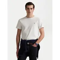 Ralph Lauren T-Shirt mangas curtas T-SHIRT AJUSTE EN PIMA COTON homens - Branco - EU XS