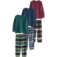 Next Pijama navy / esmeralda / bordeaux / preto