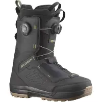 Salomon Snowboard - Botas snowboard homem - Echo Dual BOA Black/Deep Lichen Green para Homem - Tamanho 27 - Preto